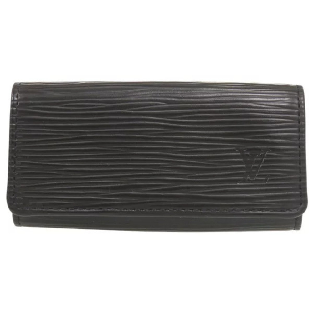Louis Vuitton Multicles Epi Noir Black Key Case Wallet Black LV